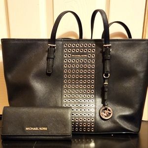MICHAEL KORS Jet Set Travel Tote Bag Large
